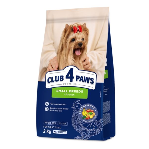 CLUB4PAWS Adult Small Breeds με κοτόπουλο