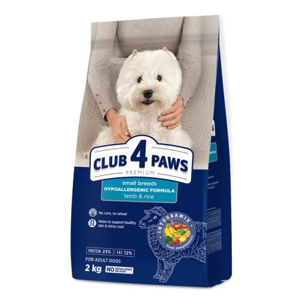 CLUB4PAWS Adult Small Breeds με αρνί & ρύζι