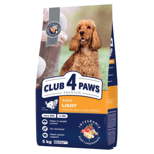 CLUB4PAWS Adult Light Medium/Large Γαλοπούλα 5Kg