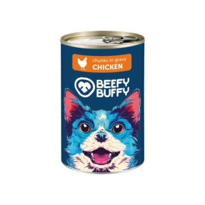 BEEFY BUFFY Κονσερβες Σκυλου Σε Σαλτσα Με Κοτόπουλο