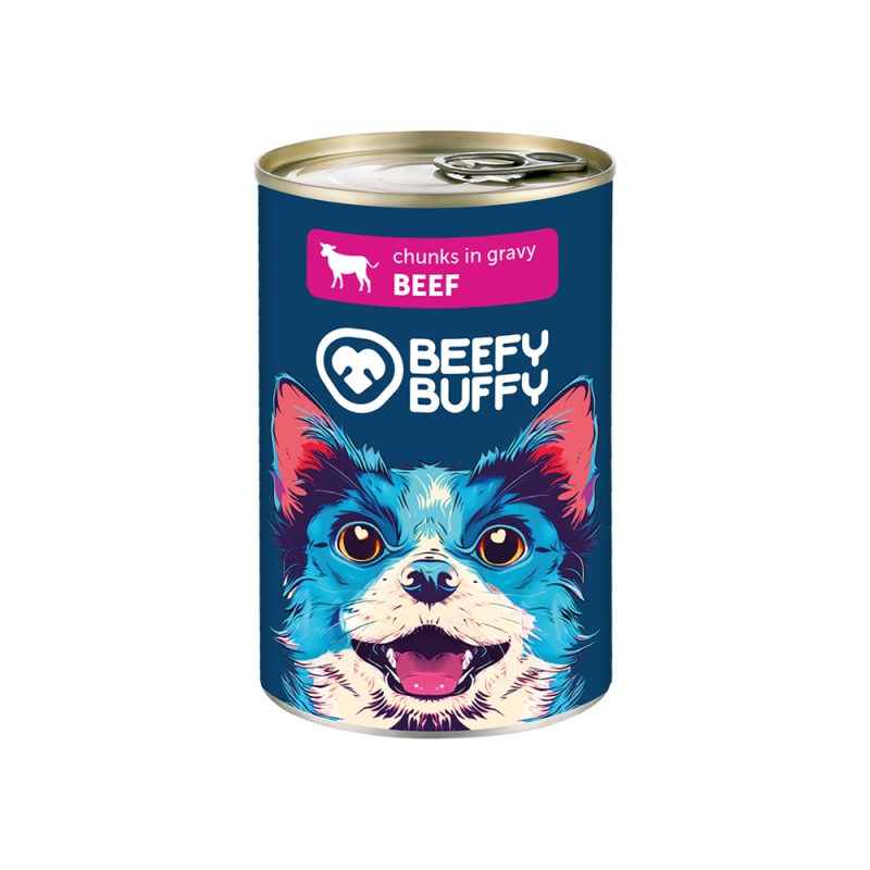 76BF004 BEEFY BUFFY Κονσερβες Σκυλου Σε Σαλτσα