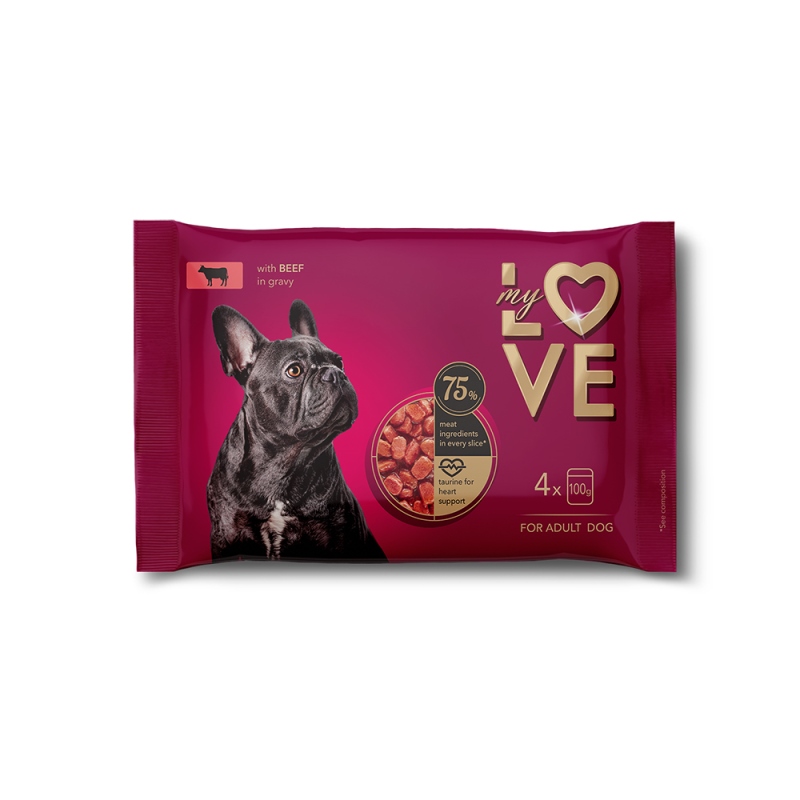 MY LOVE Adult σε σάλτσα multipack 4x100gr Γαλοπούλα