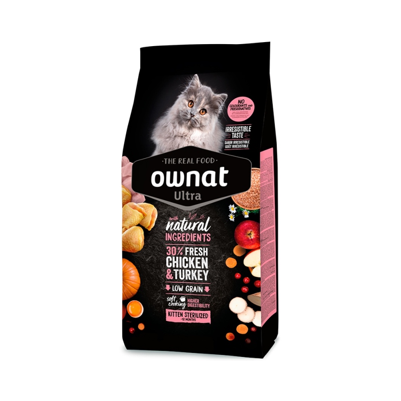 Ownat Ultra Kitten Sterilized με Κοτόπουλο & Γαλοπούλα