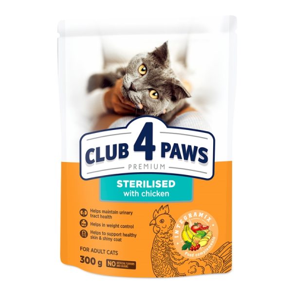 CLUB4PAWS Sterilized με Κοτόπουλο