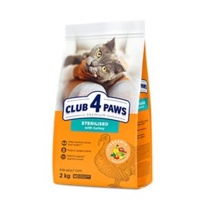 CLUB4PAWS Sterilized με Γαλοπούλα 2Kgr