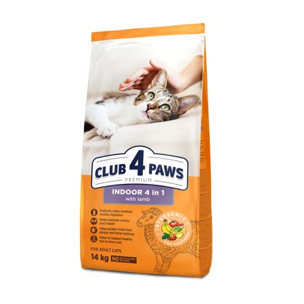 CLUB4PAWS Indoor 4 in 1 με Αρνί