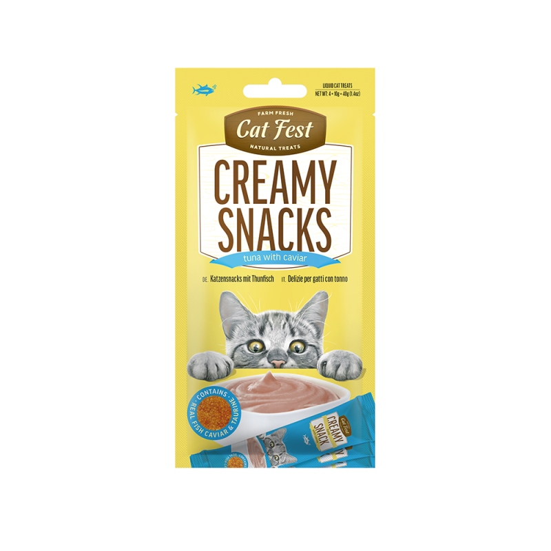 Cat Treats - Κρεμώδεις λιχουδιές 4x10gr