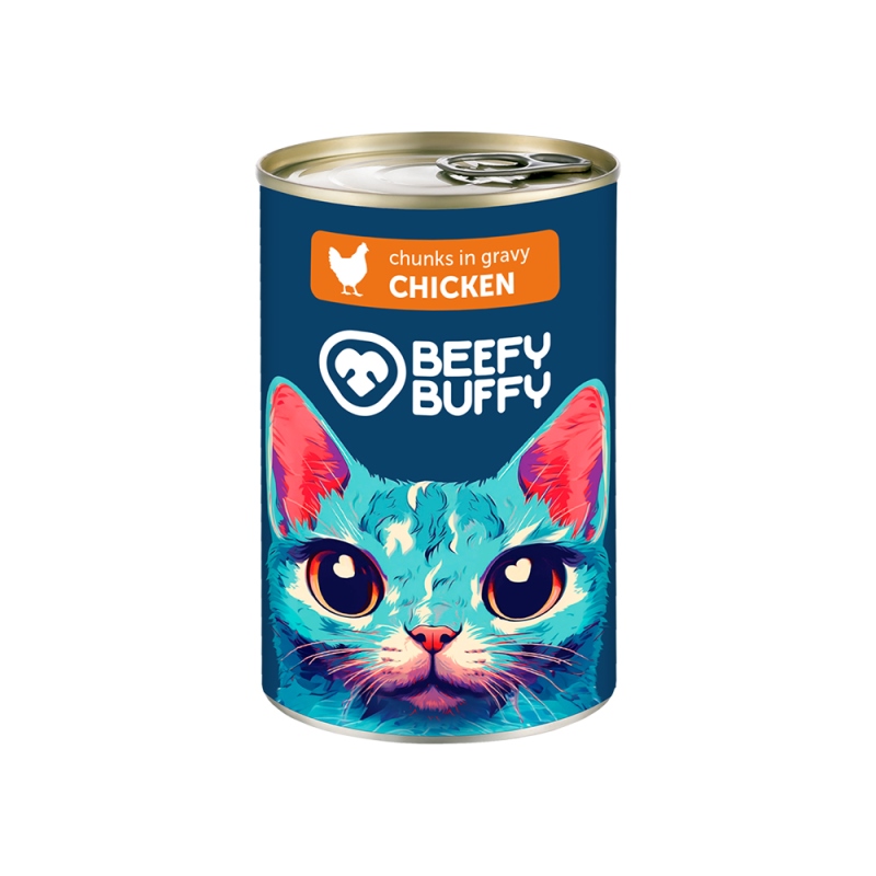 BEEFY BUFFY Κονσερβες Γατας Σε Σαλτσα