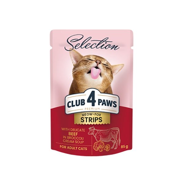 CLUB4PAWS Selection Adult σε κρεμώδη σούπα 85gr