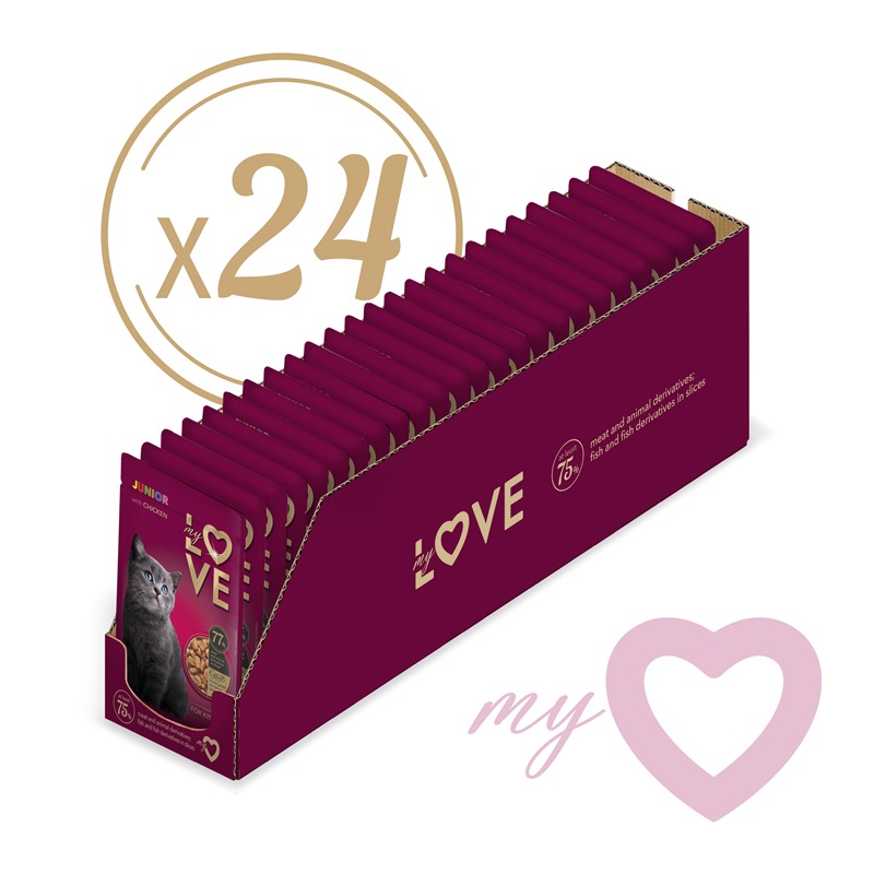 MY LOVE Kitten σε σάλτσα 85gr Κοτόπουλο