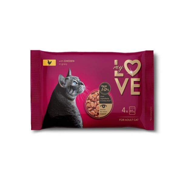 MY LOVE Multipack 4x85gr με κοτόπουλο σε σάλτσα