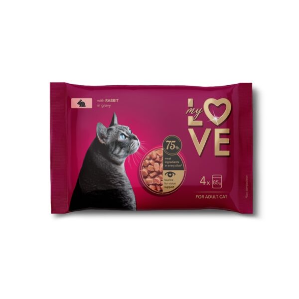 MY LOVE Multipack 4x85gr με κουνέλι σε σάλτσα