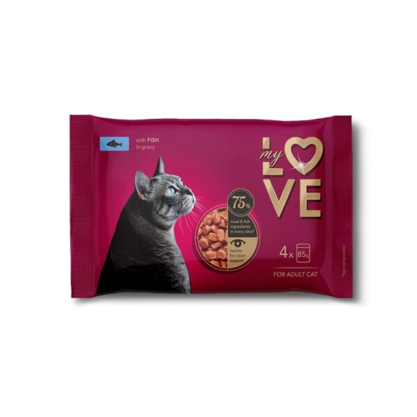 MY LOVE Multipack 4x85gr με ψάρι σε σάλτσα