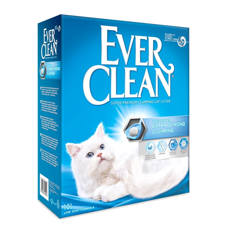 Ever Clean® Extra Strong Unscented Clumping Cat Litter - 10Lt