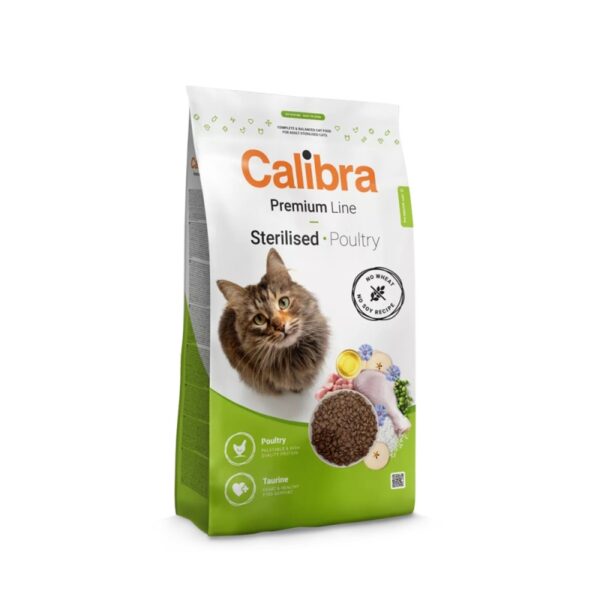 CALIBRA Premium Cat Sterilised με Πουλερικά 2Kg