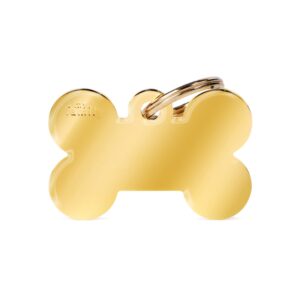 Petline's - Home 12 Ταυτότητα Basic Κόκαλο, Small - Χρυσό, Large