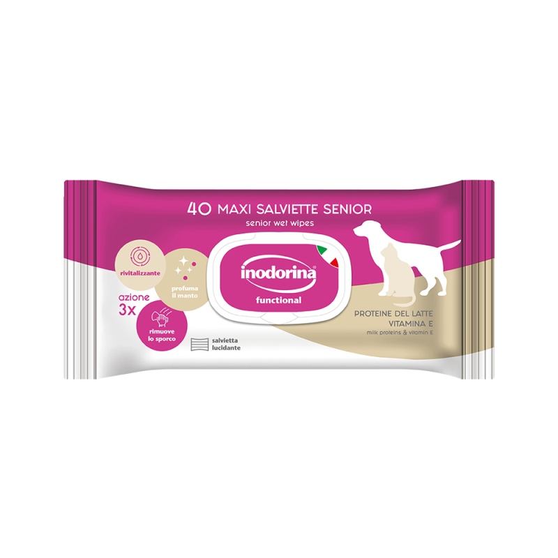 INODORINA Καθαριστικά υγρά μαντηλάκια 40τμχ με πρωτεΐνες