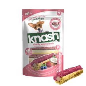 knash - Λιχουδιές για ζωντάνια με μύρτιλο, παντζάρι και λάδι καρύδας 182gr