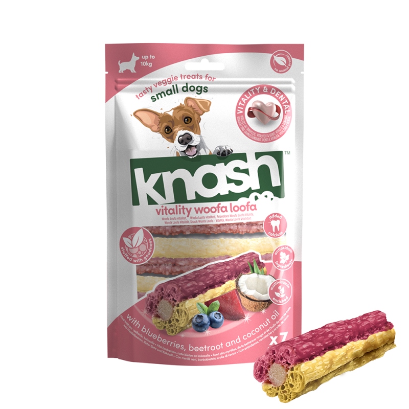 KNWL63-1.jpg knash - Λιχουδιές για ζωντάνια με μύρτιλο, παντζάρι και λάδι καρύδας 182gr